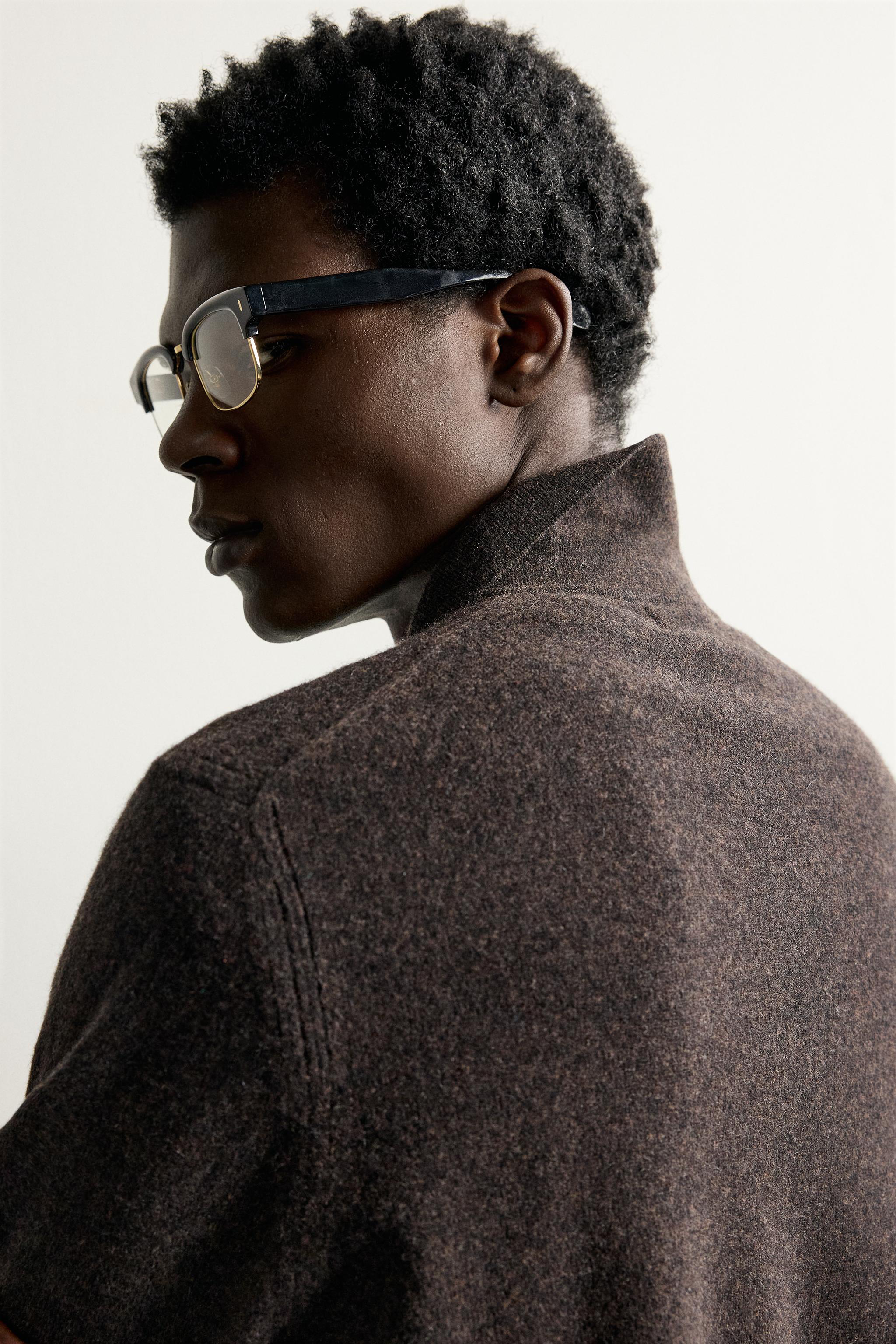 POLO EN MAILLE REGULAR FIT MÉLANGE DE LAINE